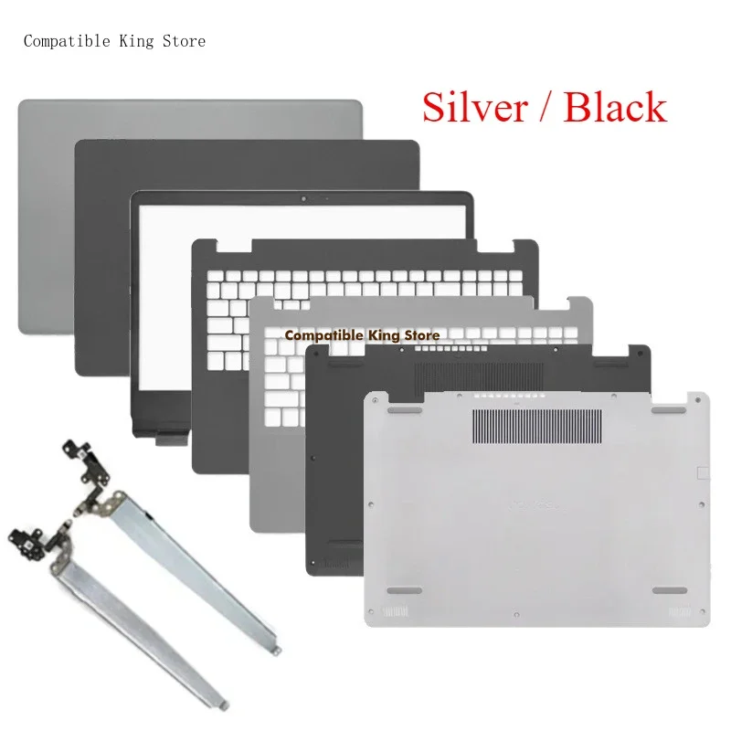 New Shells For Dell Inspiron 15 3501 3505 0VJ342 01FPW2 LCD Back Cover Front Bezel Palmrest Bottom Case Silver Black Top Cover