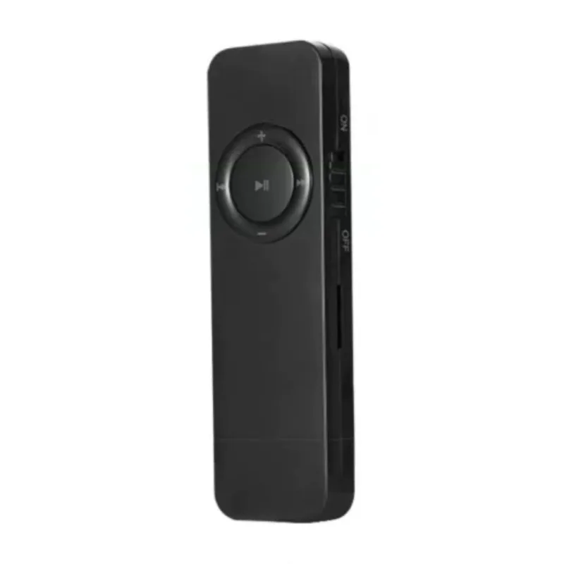 Portable Student MP3 Black Walkman Built-in Speaker USB Plug TF Card For English Listening Sports Music Playback