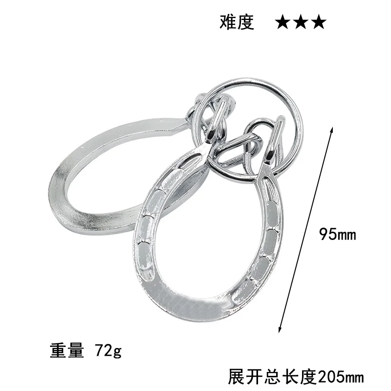 لغز دعابة الدماغ المعدنية للبالغين والأطفال ، ألعاب فتح ، لعبة الألغاز السحرية ، ألعاب تعليمية مضحكة #4