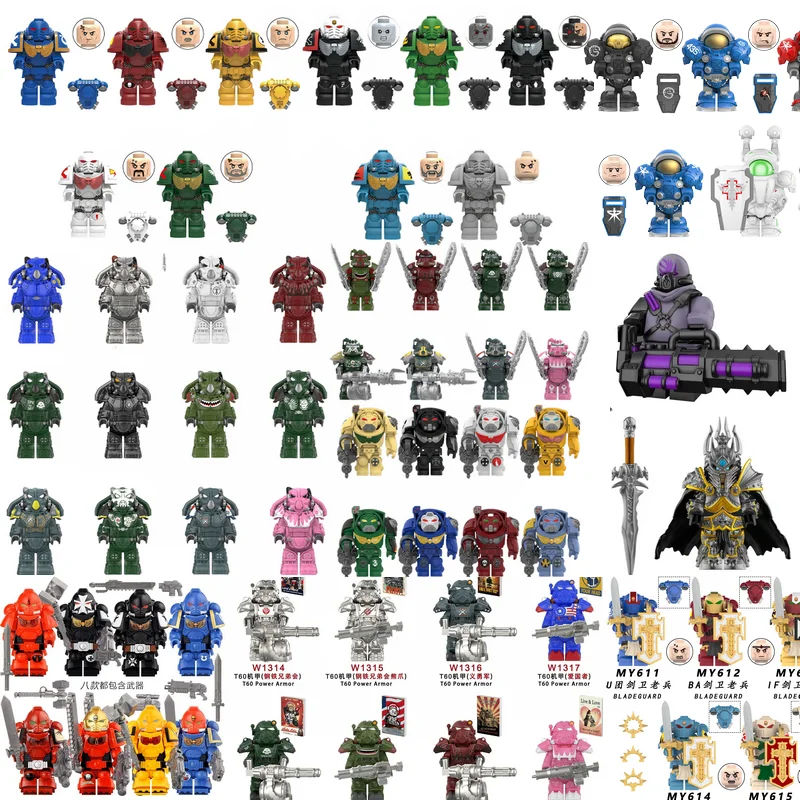 

Anime Hero Space War Building Blocks 4cm Figure Kid Children Gift Assembling Toy Model Mini Movies Characters Figurine Bricks