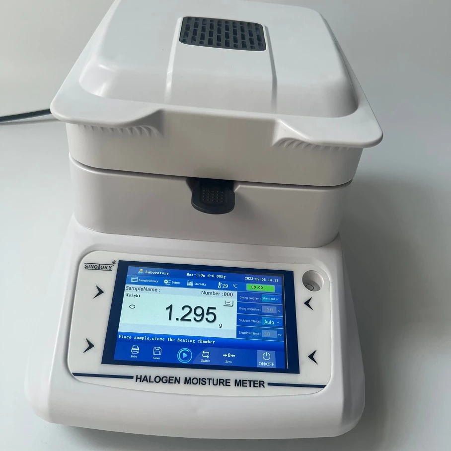 

Grain Textile Good Feed Plastic Solid Halogen Moisture Meter 0.00g/120g