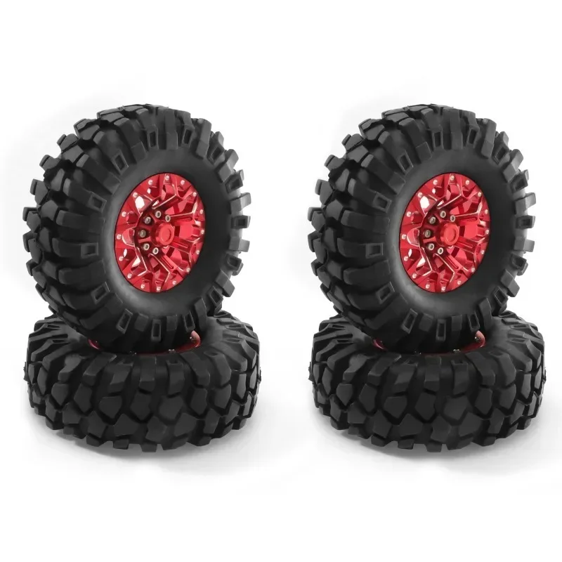 4 Uds 1,9 pulgadas 110mm ruedas y neumáticos de coche de escalada para 1/10 Rock Track Redcat Scx10 Axial 90046/90047 Rc4wd Yikong D90 Trx4 Trx6