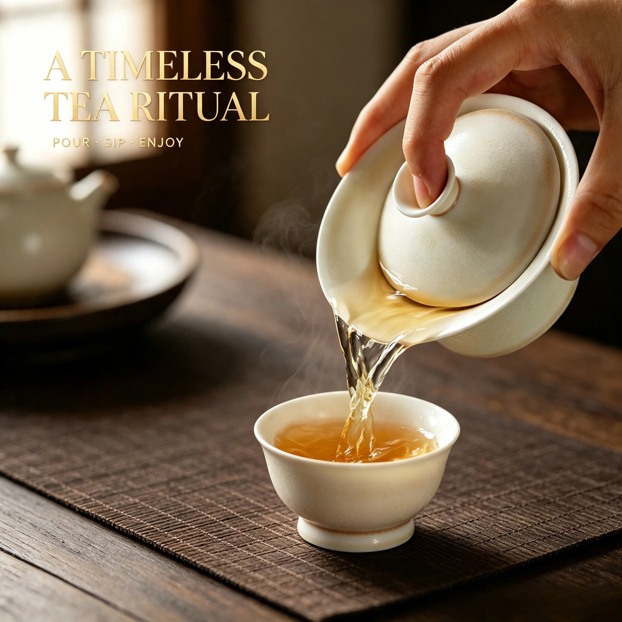 Japanese Style Kiln Change Celadon Horse Hoof Gaiwan Premium Ceramic Kung Fu Tea Brewing Bowl Desktop Decor Gift