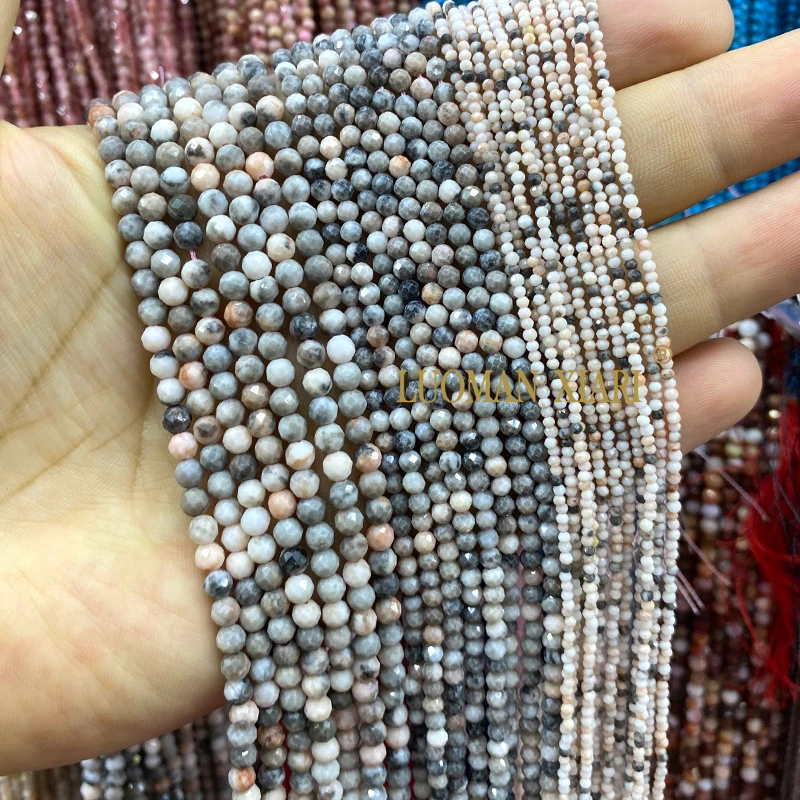 الأوجه الأزرق سوداليتي الحجر الطبيعي المستديرة 2 3 4 مللي متر فضفاض خزر عازل لصنع المجوهرات سوار ذاتي الصنع إكسسوارات ساحرة 15''