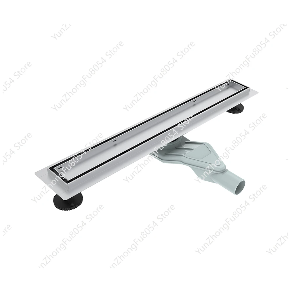 2 في 1 304 استنزاف دش من الفولاذ المقاوم للصدأ مع استنزاف أرضي طويل المطلي لإدراج بلاط الحمام #1