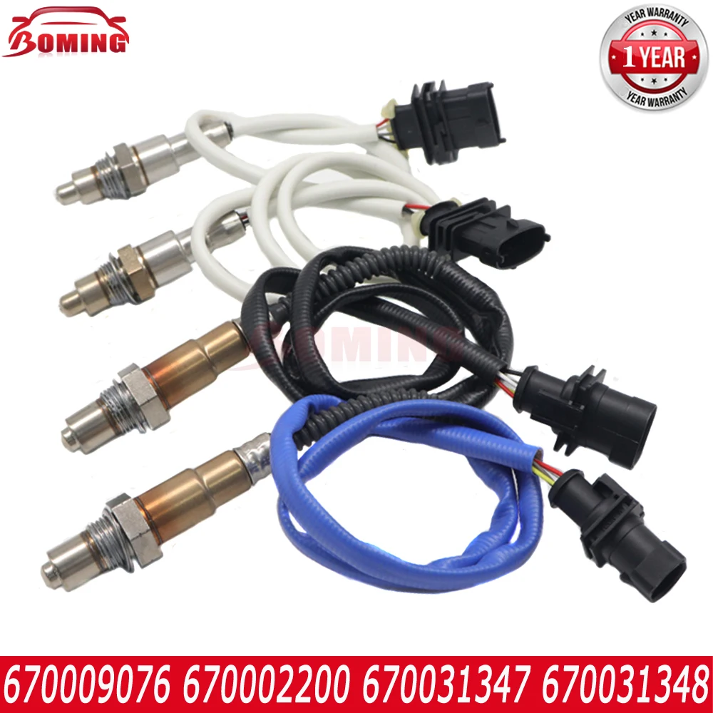 

4pcs 670009076 670002200 670031347 670031348 Lambda Oxygen O2 Sensor For Maserati Ghibli Quattroporte 3.0L V6 Turbo 2014-2017