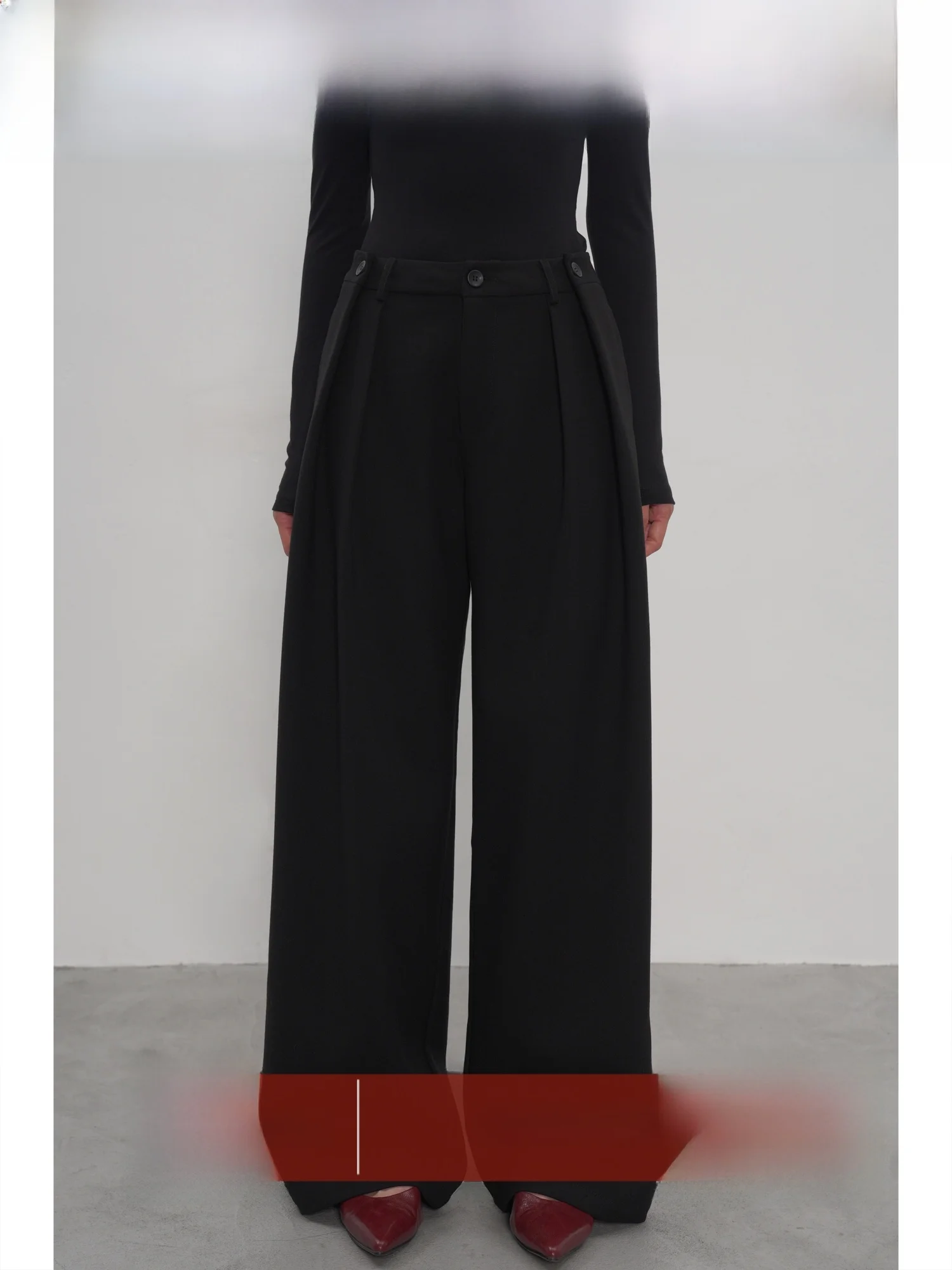 

EIGHTHMONTH прямые повседневные брюки с высокой талией, женские зимние брюки, Новое поступление, длинные брюки Ele