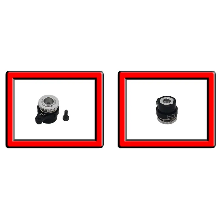 Hot Racing Black Alum Servo Saver Horn Set Mini-T 2.0 / Mini-B 2.0, Don't Over-Tighten, Replace Plastic Los211012