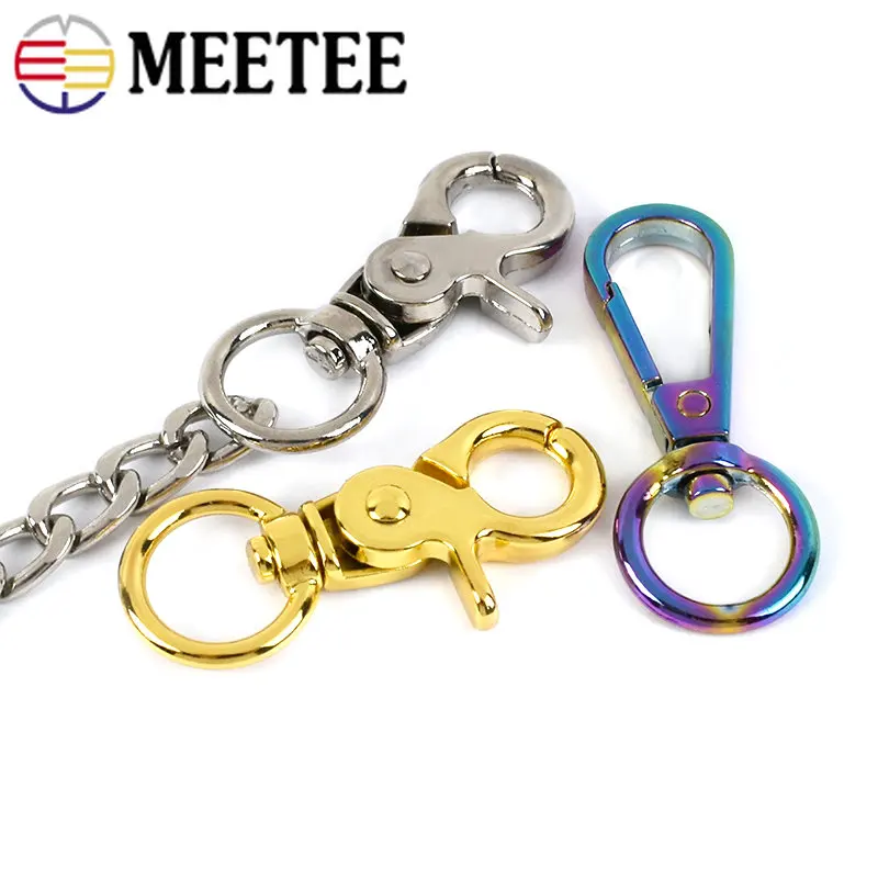 5/10/20Pcs Metal Swivel Lobster Clasp 13mm Clip Buckle Trigger Snap Hook Carabiner Keyring Belt HandBag Dog Hardware Accessories