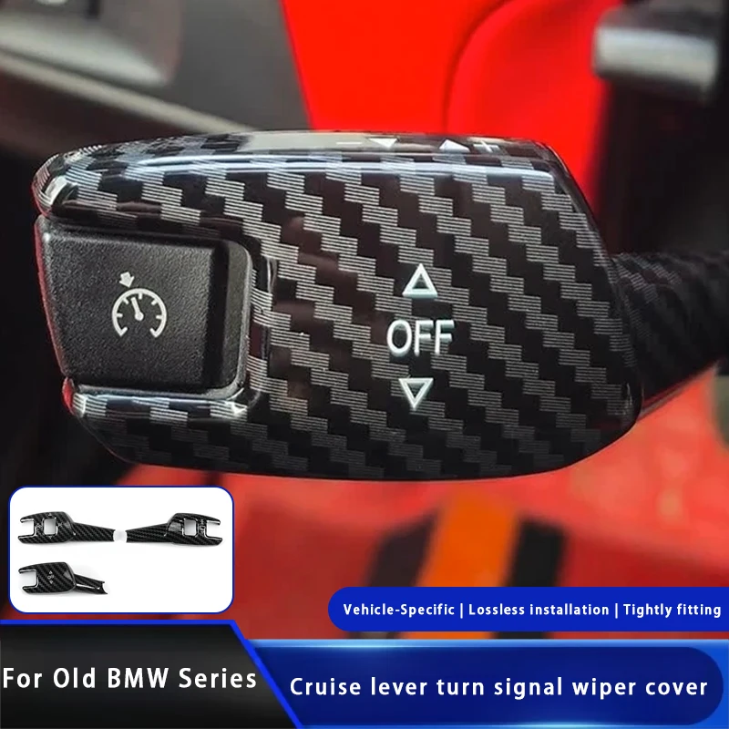 Car Turn Signal Wiper Switch Trims Steering Wheel Headlight Switch Trims For BMW 3 4 5 6 7 X 1 X3 X5 X6 Interior Accessories