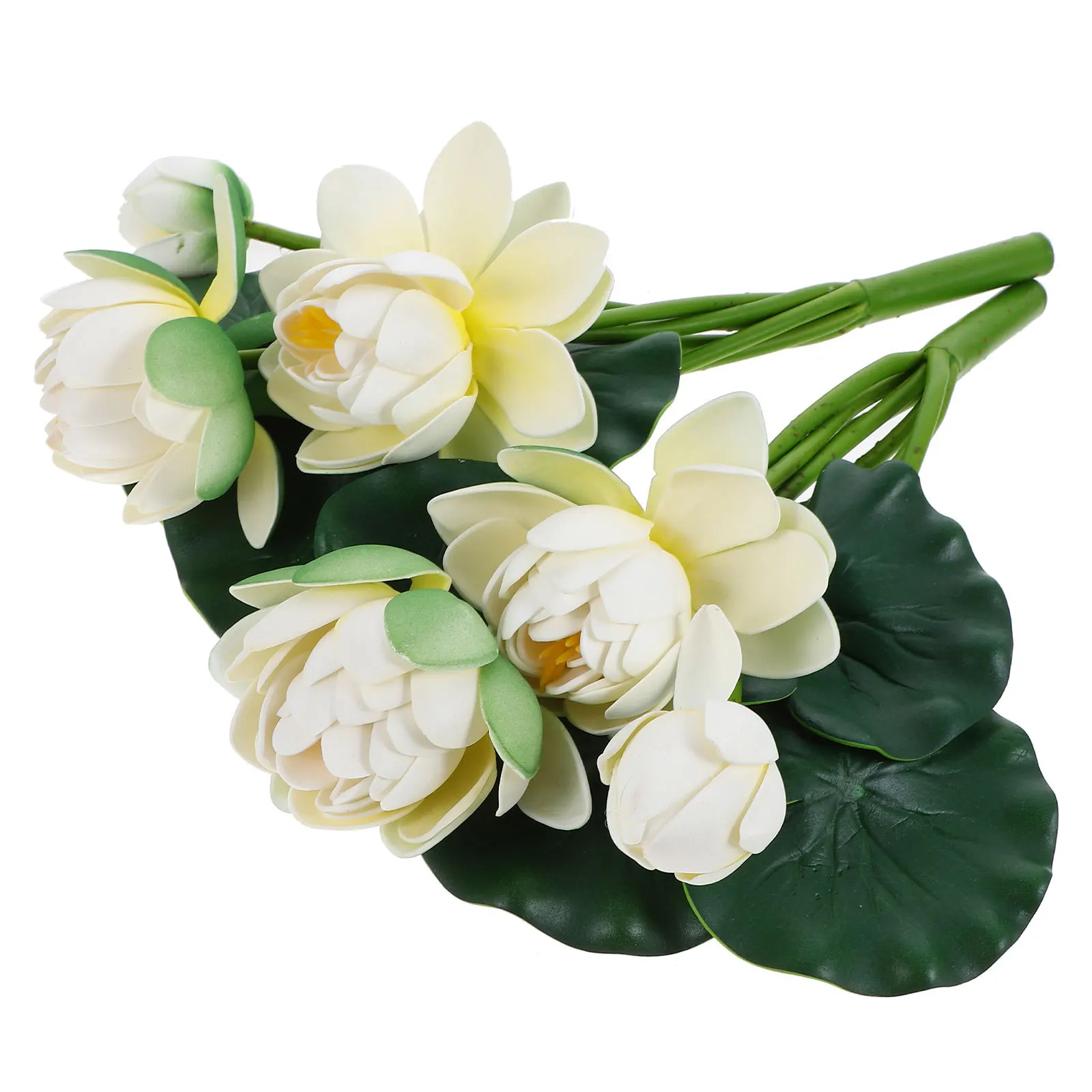 

2Pcs Artificial Lotus Flower Decoration Long Lasting Eva Material for Living Room Windowsill Wedding Tabletop Flower Decoration