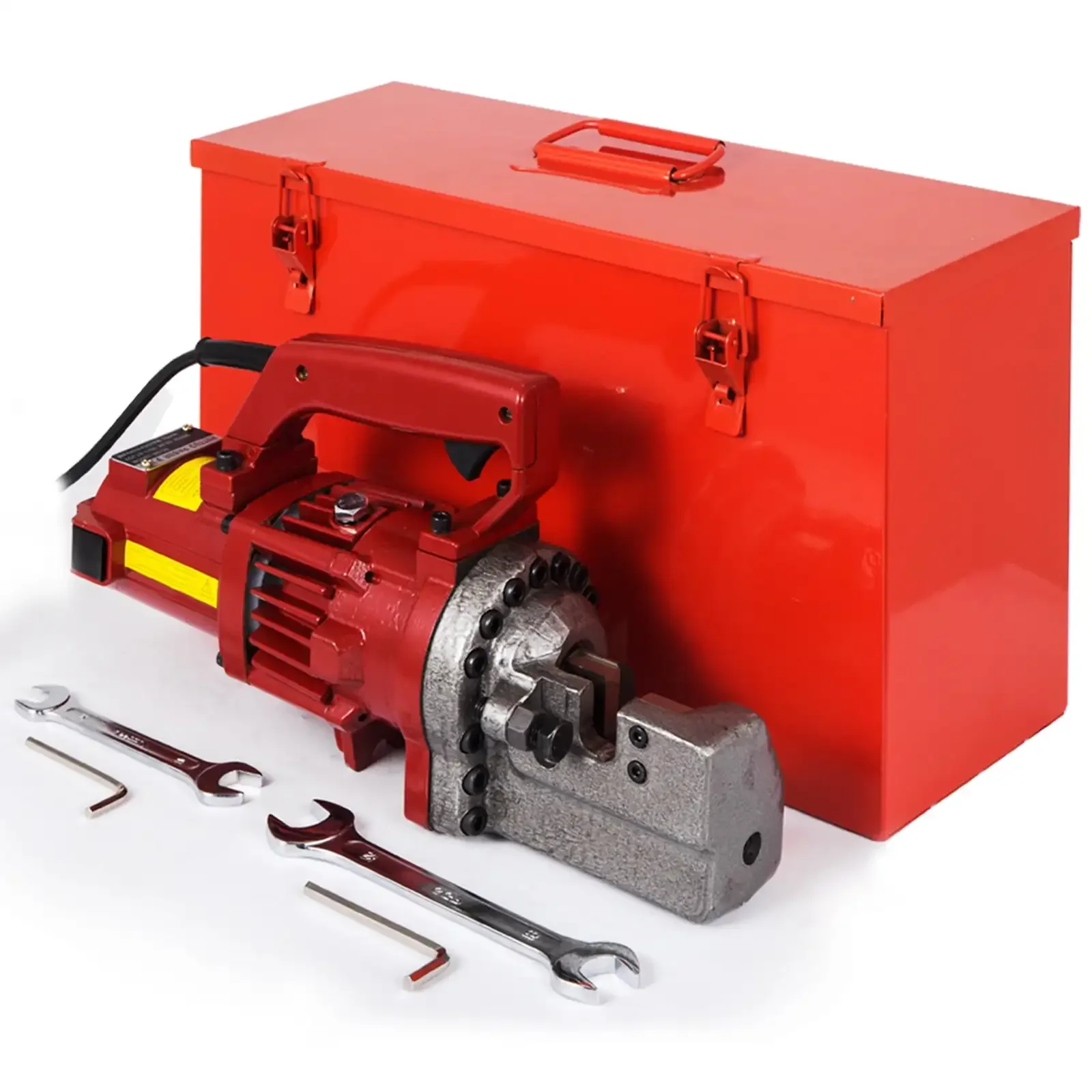 

Electric Hydraulic Rebar Cutter, 1250W Portable Electric Rebar Cut 3/4" 20mm #6 Rebar within 4 Seconds, 110V
