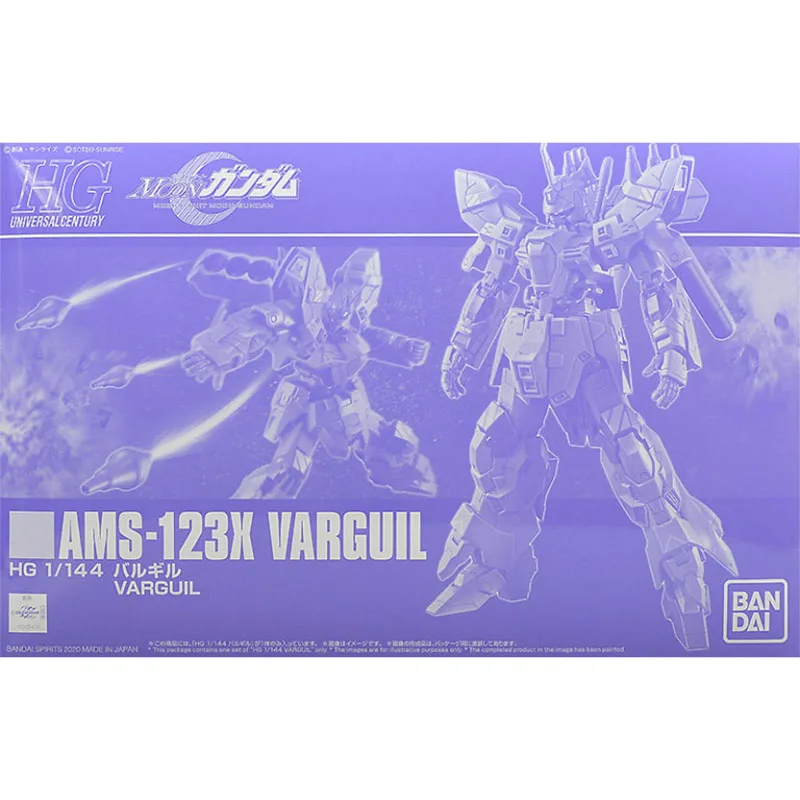 Bandai Figure Gundam Model Kit Anime Figures HGUC PB Varguil Mobile Suit Gunpla Action Figure Toys For Boys Children's Gifts