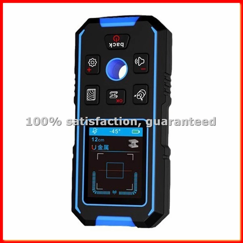

-518 Metal Detector LCD Display Wall Scanner with Positioning Hole for AC Live Cable Wires Metal Wood Stud Find-ABWY