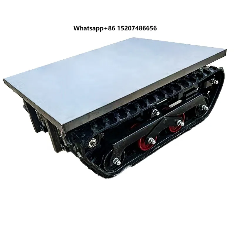 Customized Dual Motor Drive Track Chassis Rough Terrain Electric Remote Control Carrier with 0-6km/h Speed 500kg Load Capacity