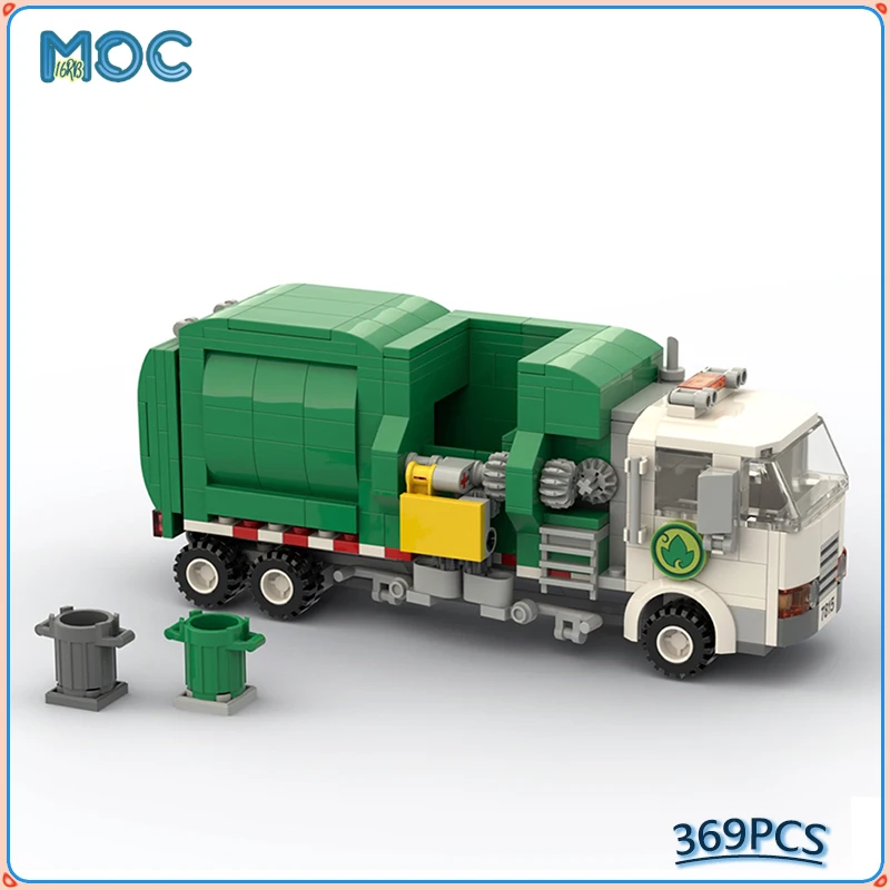 

MOC Building Blocks City Garbage Classification Truck Car Modle Bricks Assembled Collection Educational Xmas Toy Gifts 369PCS