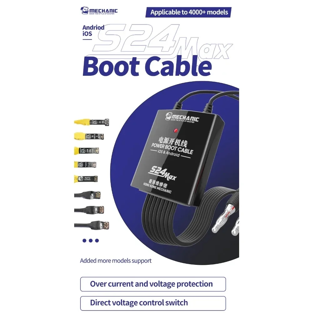 Imagem -05 - Mecânico-cabo de Teste de Alimentação para Iphone 5s15pro Max e Android Mobile Phone Boot Line Ferramentas de Alimentação Cabo S24 Max