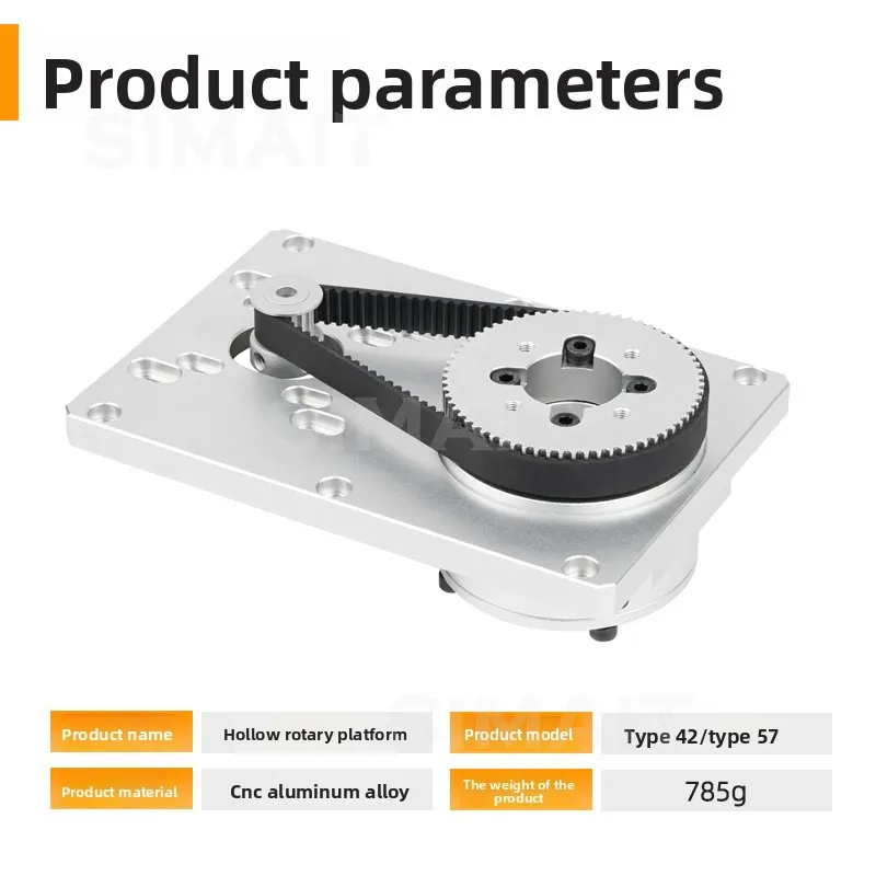 Hollow Rotary Platform 42/57 Stepping Servo Motor High Precision Electric Indexing Disc, Hollow Deceleration Rotary Table