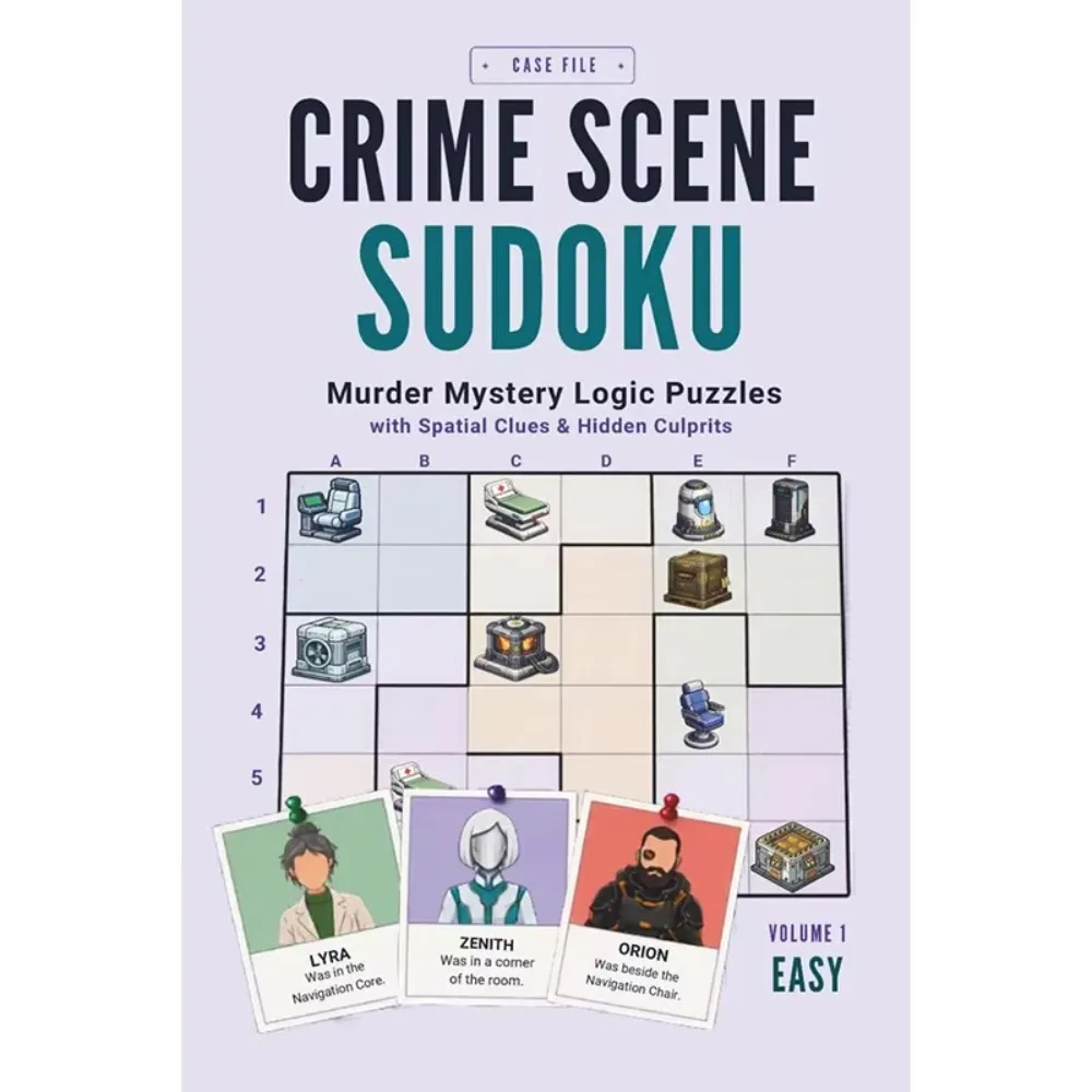 Murdoku Murder Mystery Logic Puzzle Book Adults World Travel Themed Brain Teaser Activity Game Book