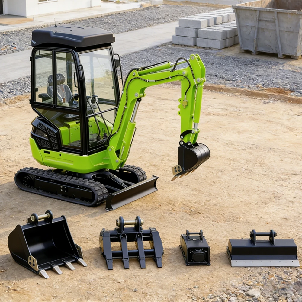 

08/1.0Ton Mini Excavator Excavators Construction Machinery For Jardin Pelle Hydrauliques Fast China