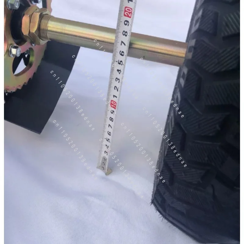 Homemade Two-wheel Modified Three-wheel Four-wheel Motorcycle Accessories, Small Beach Car Bold Rear Axle 6-inch Wheel Assembly