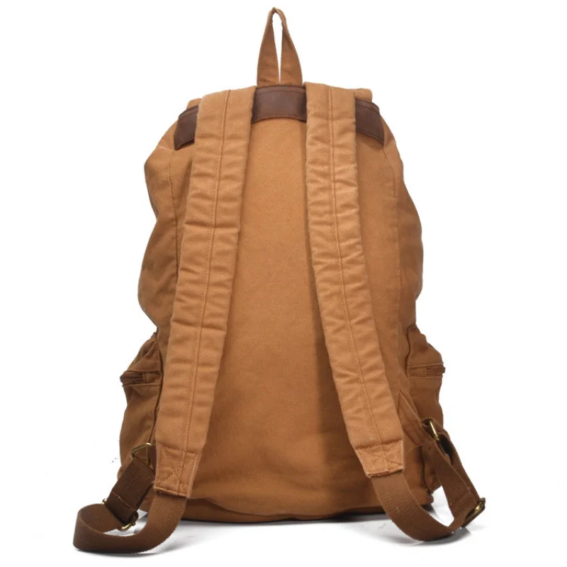 Casual men's canvas camera bag, SLR camera photography bag, vintage backpack