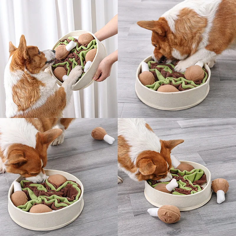 

Interesting dog sniffs chicken drumsticks cute educational Tibetan food slow food training dog toys pet supplies fun novelty