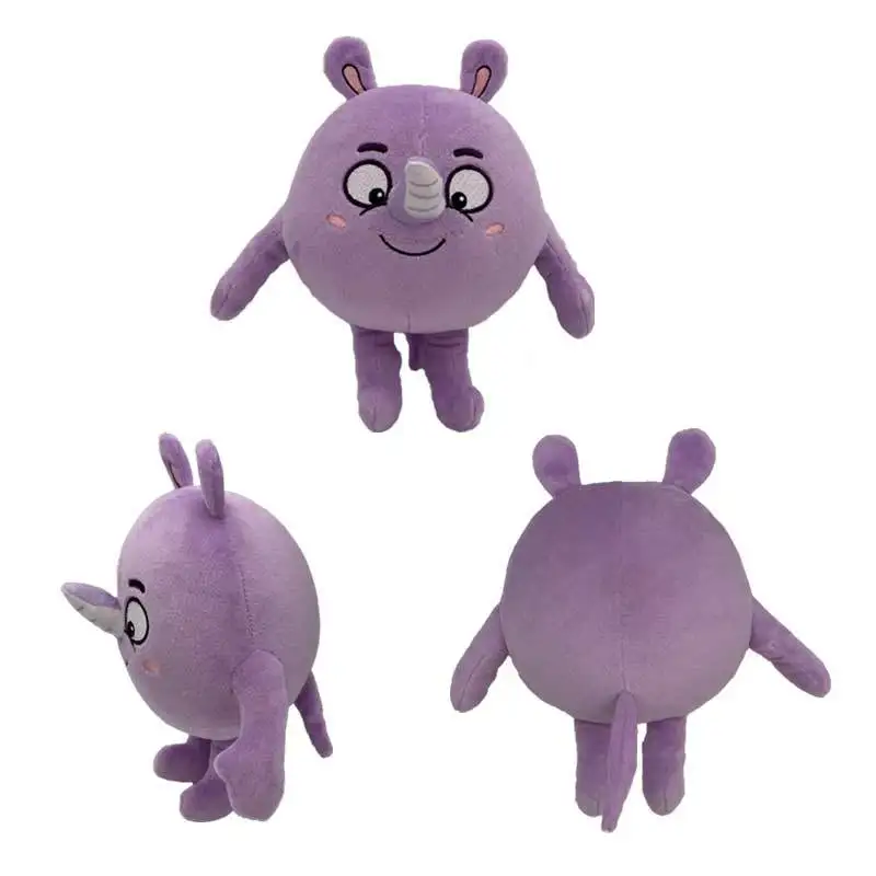 Bonecas Anime de pelúcia para crianças, brinquedos de pelúcia, gato dos desenhos animados, rinoceronte, ouriço, músicas fofas, presentes de aniversário, zoológico, 24cm