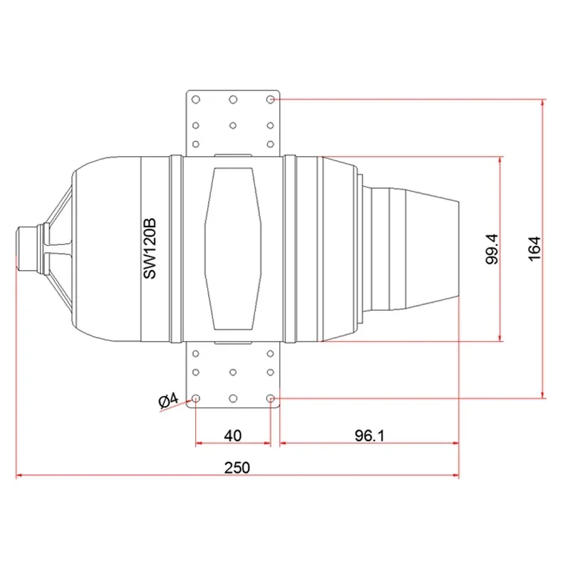 SW120B 12KG Model silnika turbojetowego w całości z metalu benzyna bezszczotkowy rozrusznik zdalnie sterowany silnik samolotu eksperyment naukowy