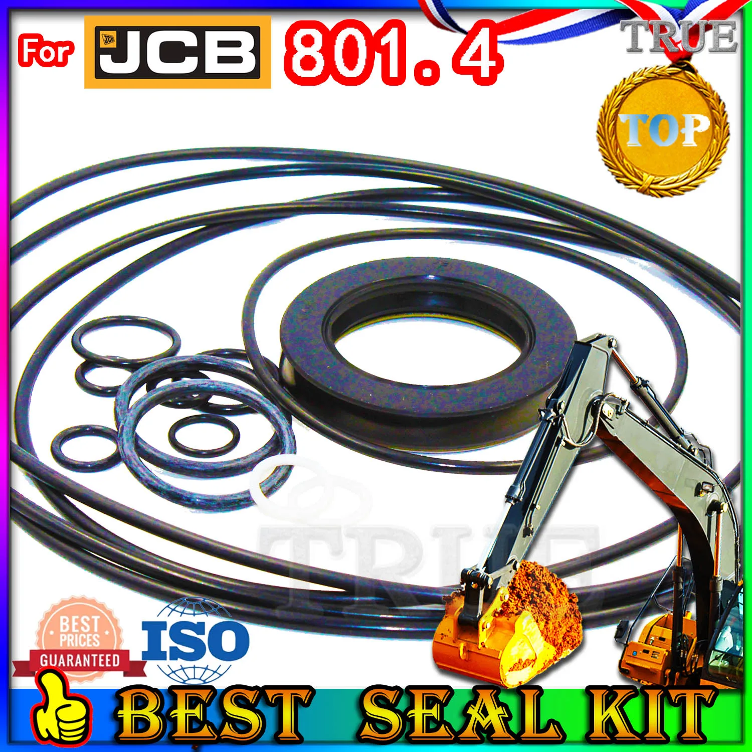 For JCB 801.4 Oil Seal Repair Kit Boom Arm Bucket Excavator Hydraulic Cylinder Service Orginal Quality Track Spovel Hammer 8014