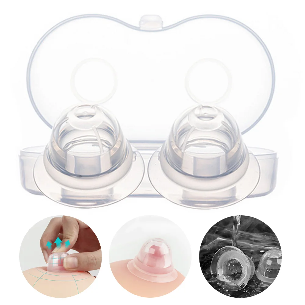 Soft Silicone Nipple Corrector Nipple Suckers Suction Nipple Aspirator Puller Flat Inverted Retraction Nipple Treatment Redress