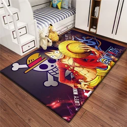 Tapis imprimé ONE PIECE pour enfants, salon, chambre à coucher, sol, virus de cuisine, polymères de chambre d'enfant