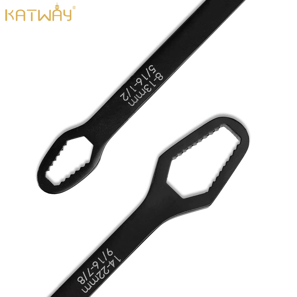 

KATWAY Universal Torx Wrench 8-22mm Self-tightening Adjustable Glasses Board Double-head Torx Spanner Hand Tools HH-AA492