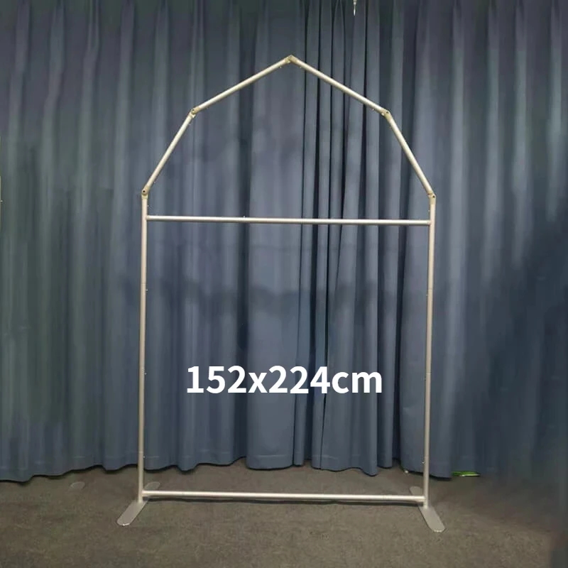 

Barn Shape Arch Background Frame Set 5x7.5ft Wedding Backdrop Stand Kit Decoration Props Event Party Backdrop Stand