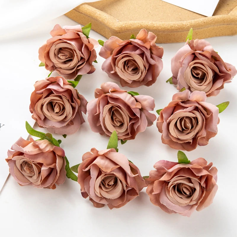 100 stücke Seide Künstliche Blume Rose Hochzeit brautstrauß Outdoor Garten Home Festival Party Decor Weihnachten Handgelenk Diy geschenk Box – Detail 8