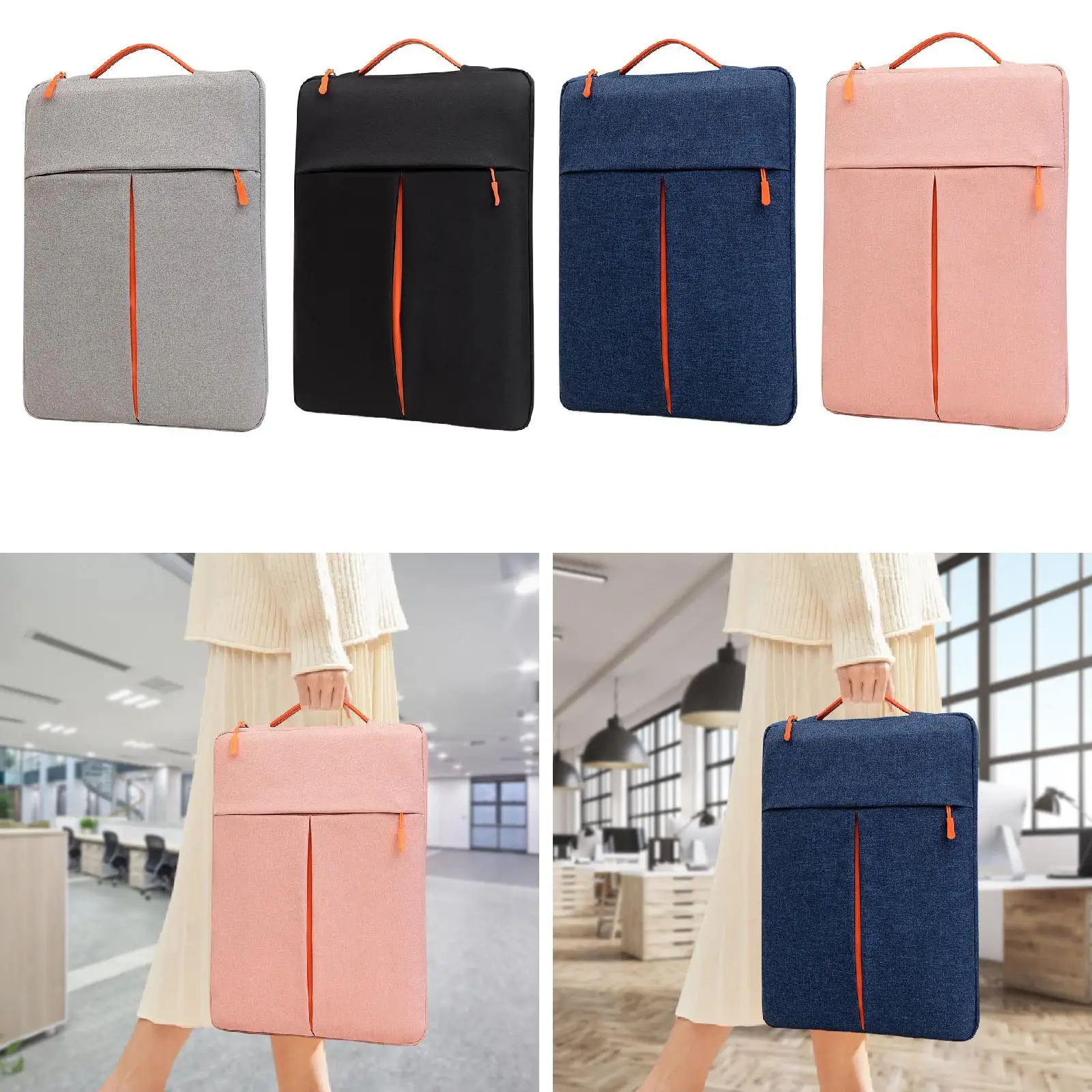 Laptop Sleeve Bag Carrying Case for Travel Compact Portable Case Protective with Handle