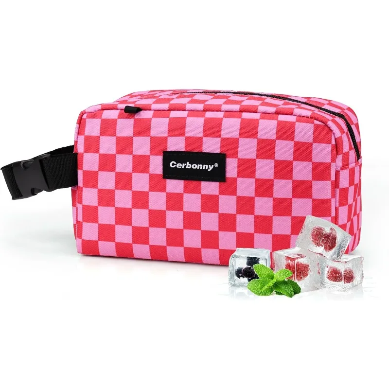 

Summer Freezable Insulated Cooler Bag for School/Work Cooler Lunch Box with Detachable Ice Packs Waterproof Office Lunchbag