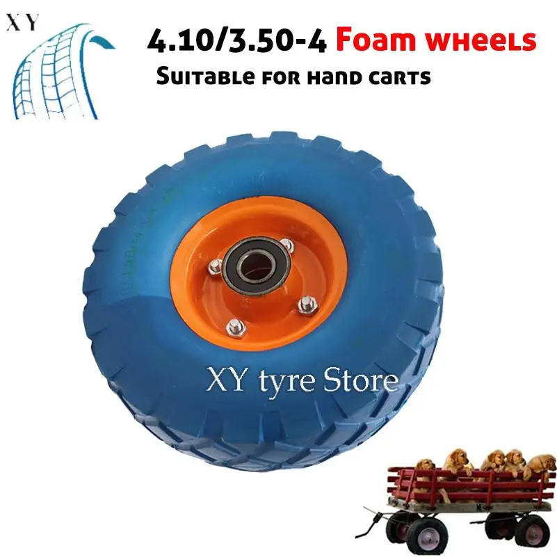 

4.10/3.50-4 Blue Foam Wheels Suitable for 49cc Mini Four Wheel Off Road Motorcycle ATV Handcart