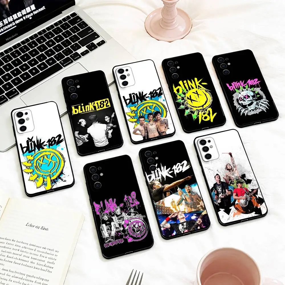 Punk B-Blink-182 B-Band   Phone Case For Samsung S 25,24,23,22,30,21,10,9,Ultra,Plus,Lite,FE,4,5 G Soft Black Case