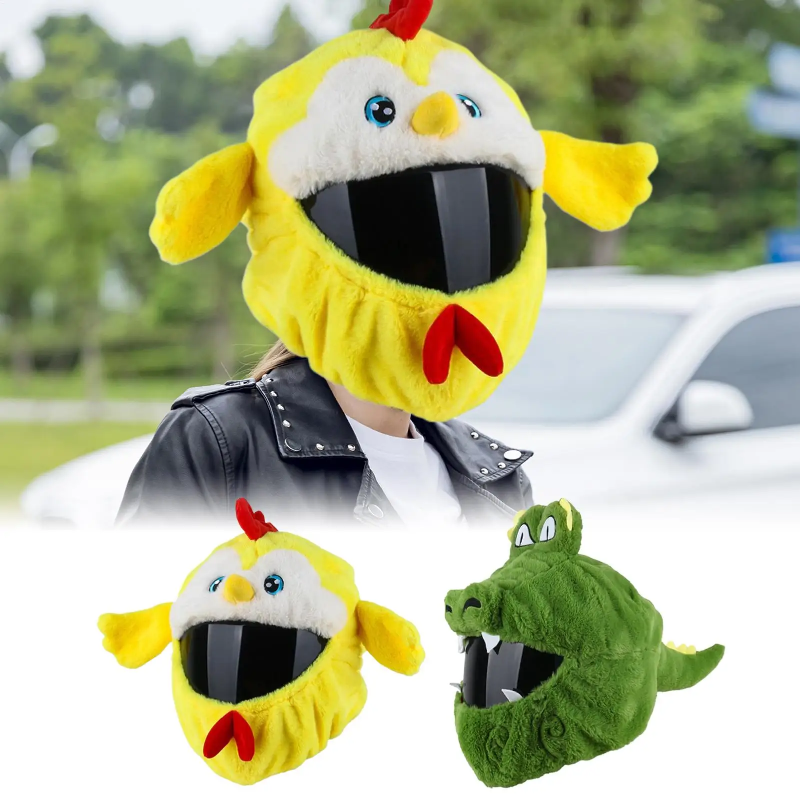 

Helmet Cover Motorcycle Cute Crocodile Helmet Cover For Motorcycle Riding Decoration For Husband Coworkers Teens Son Friends
