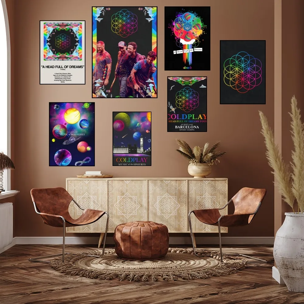 

Hot Band C-Coldplay Poster Prints Wall Painting Bedroom Living Room Decoration Office Home