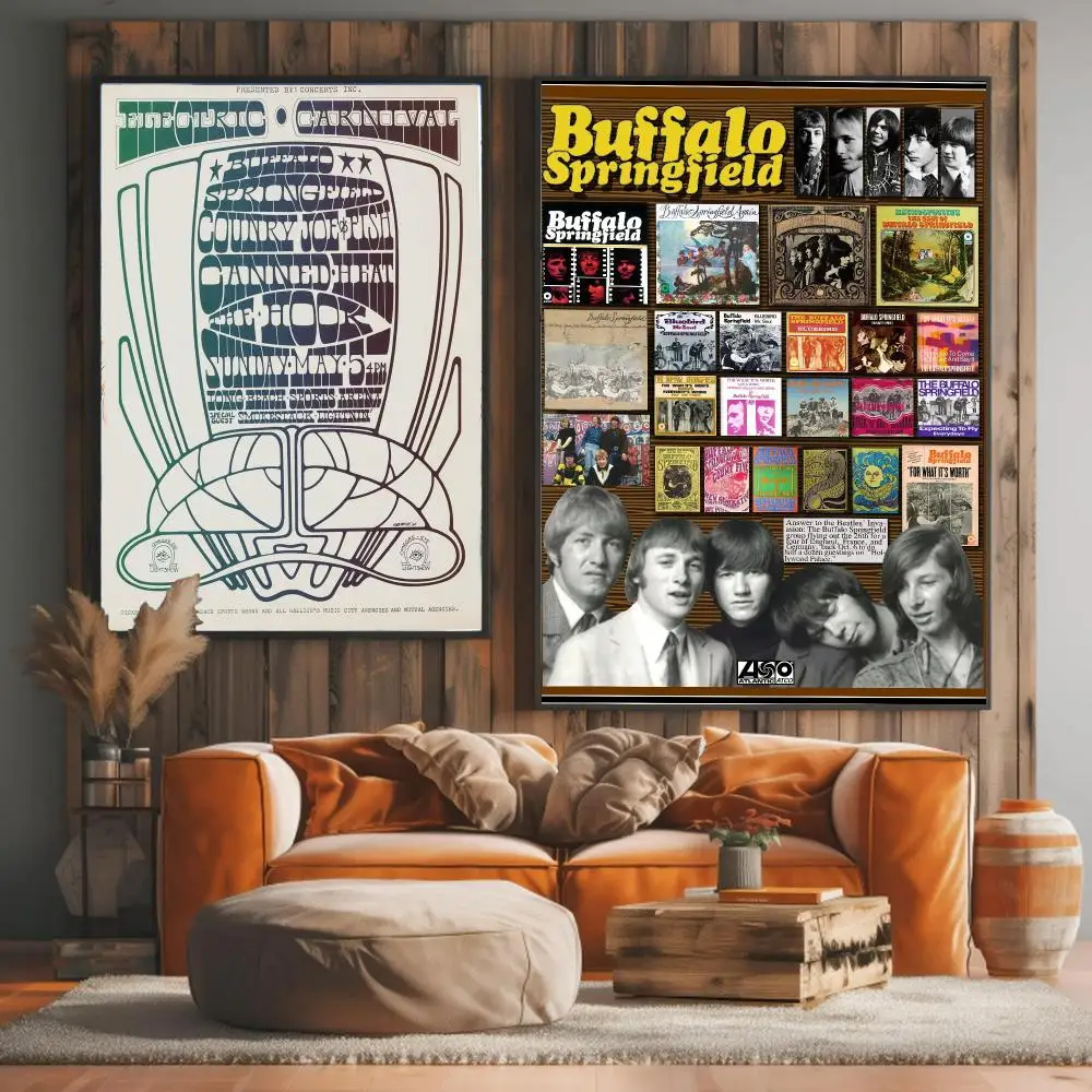 band B-Buffalo Springfield-D Painting Calligraphy Artwork for Living Room Bedroom Office Home Decor
