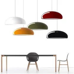 Nordic LED Pendant Light Macaron 35/45/60CM Round Hanging Luminaire Living Room Dining Room Caffee Home Lighting Decor Luminaire