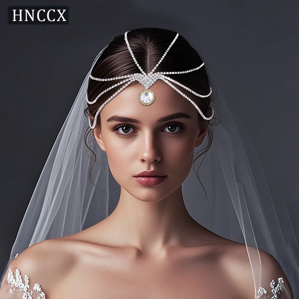 

YouLaPan Elegant Bridal Wedding Hair Strap Handmade Diamond Chain Exquisite Ladies Banquet Dancing Party Hair Accessories HP779