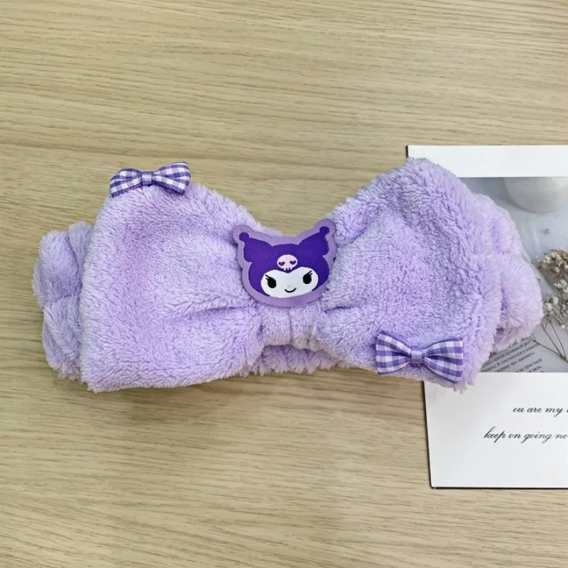 

Hello Kitty Face Wash Makeup Strap Creative Cute Cartoon High Beauty Embroidered Patch Bow Fashion Women Accessories Wholesale