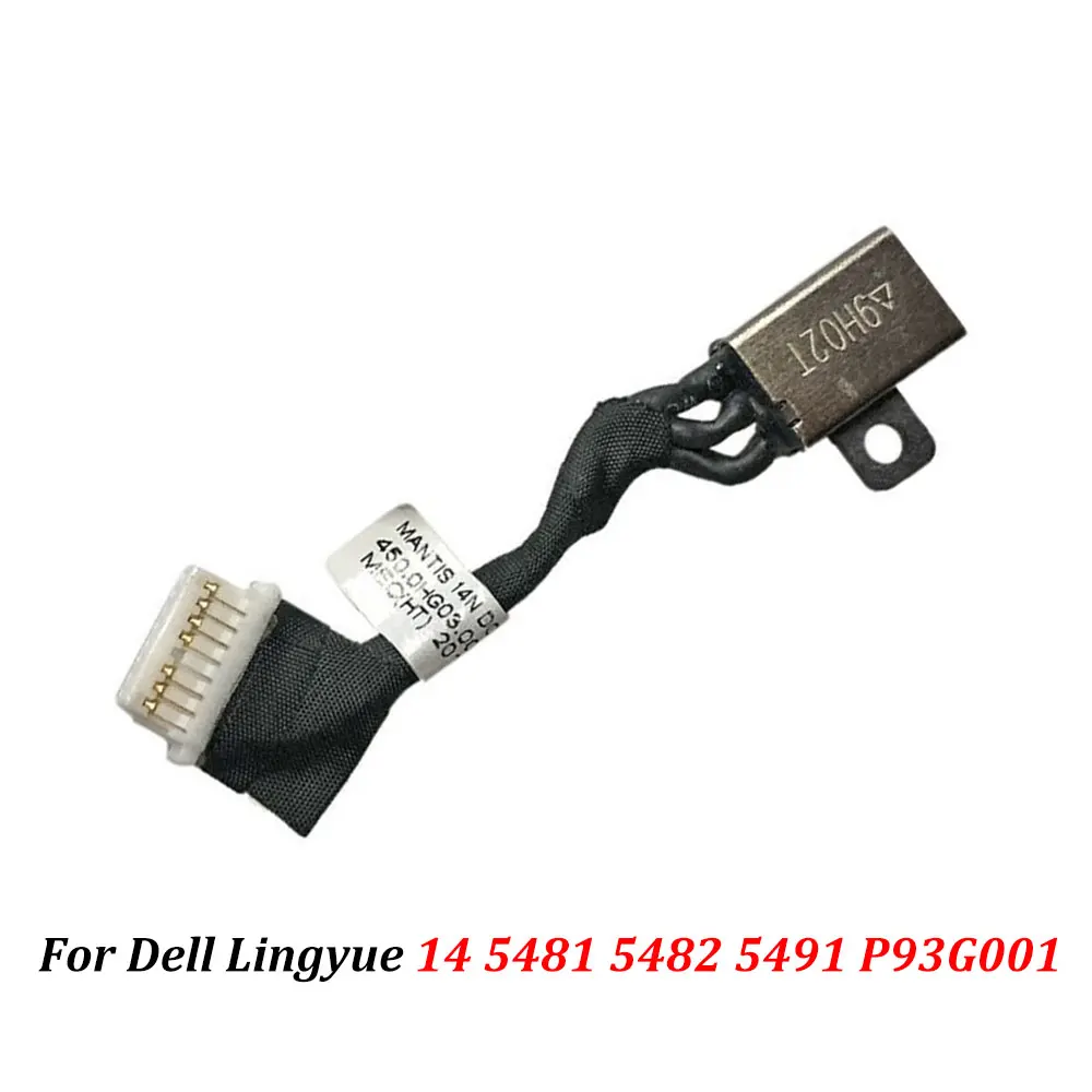 New Laptop DC Power Jack For Dell Inspiron 15 3505 P90F004 / 14 5481 5482 5491 P93G001 Charging Connector DC-IN Cable