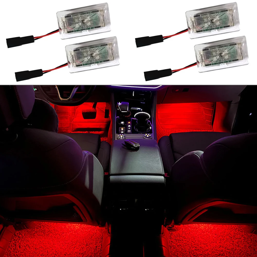 

2/4PCS LED Footwell Light 18 Modes LED Car Atmosphere Lamp for Tesla Model 3 Model Y Footwell Lamps Car Interior Accessories