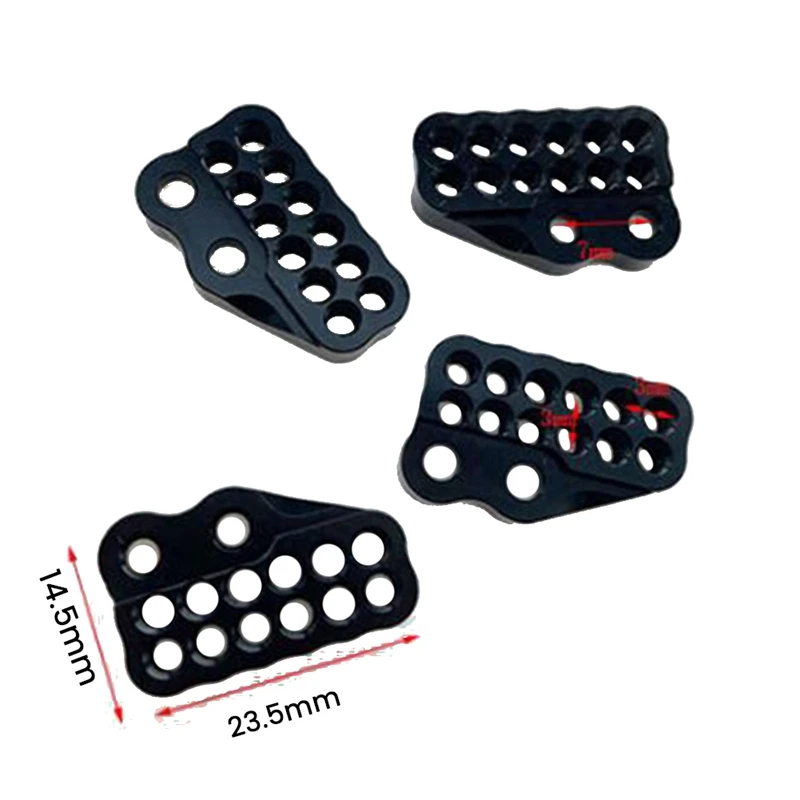 Ammortizzatori in metallo montaggio a codice fisso per Axial Capra 1.9 UTB 1/10 RC accessori per ricambi auto, rosso