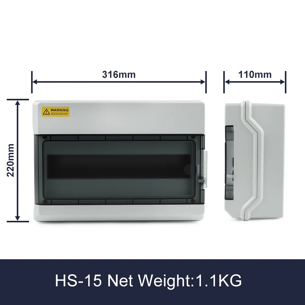 HS-4/6/9/12/15/18/24/36 MANIER IP65 Waterdichte Verdeelkast ABS Plastic Elektrische behuizing Outdoor Schakelaar Aansluitdoos DIY GO - afbeelding 1