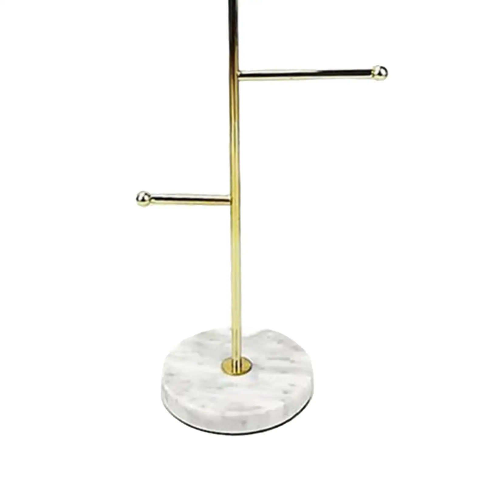 Marble Base Jewelry Organizer Rack for Necklace Display Stand Earring Holder Bracelet Storage Hanger Shop Decor